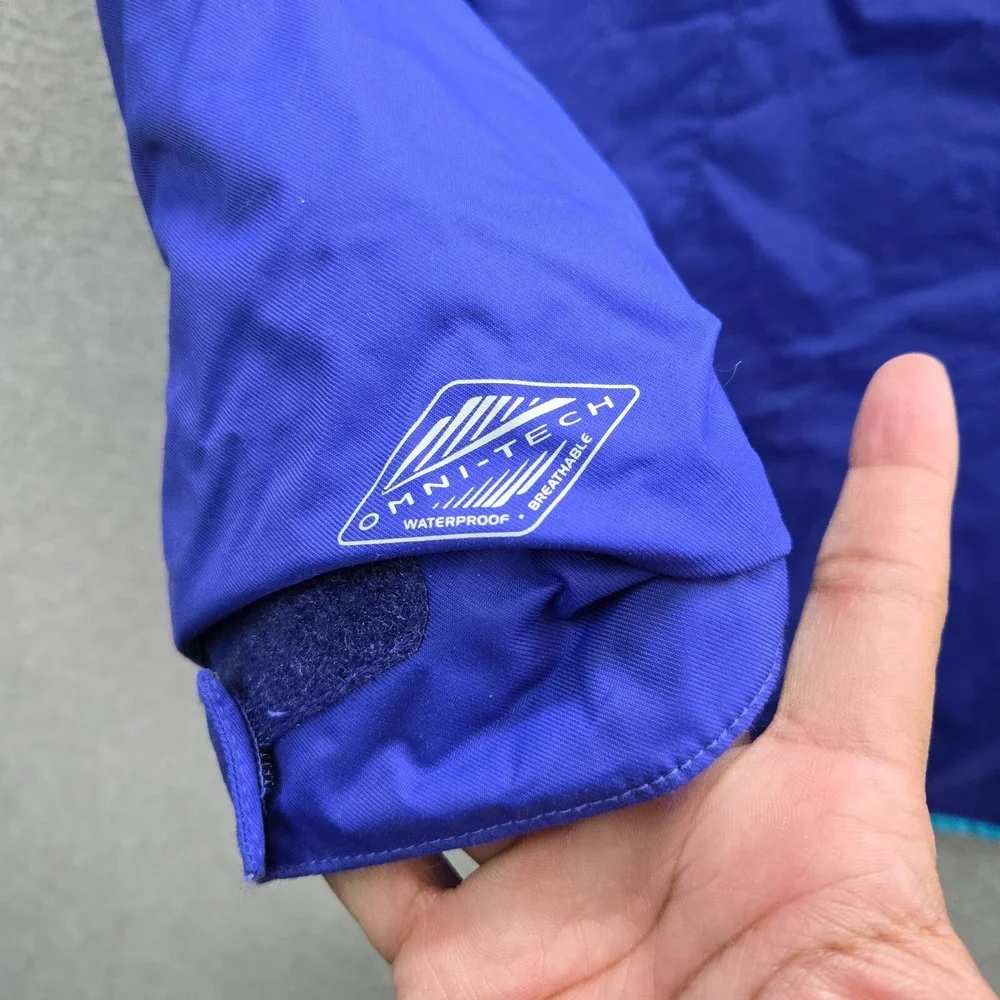 Columbia Boy Jacket XL‎ Blue Hooded Omni Heat Out Grown Pockets Full Zip